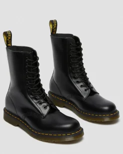 Boots montantes 1490 en cuir Smooth à lacets in Noir