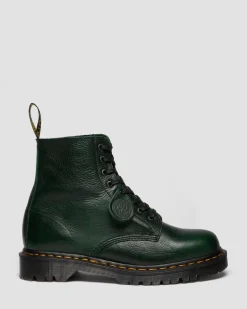 Boots 1460 Pascal en Cuir Buckingham in Vert Doc's