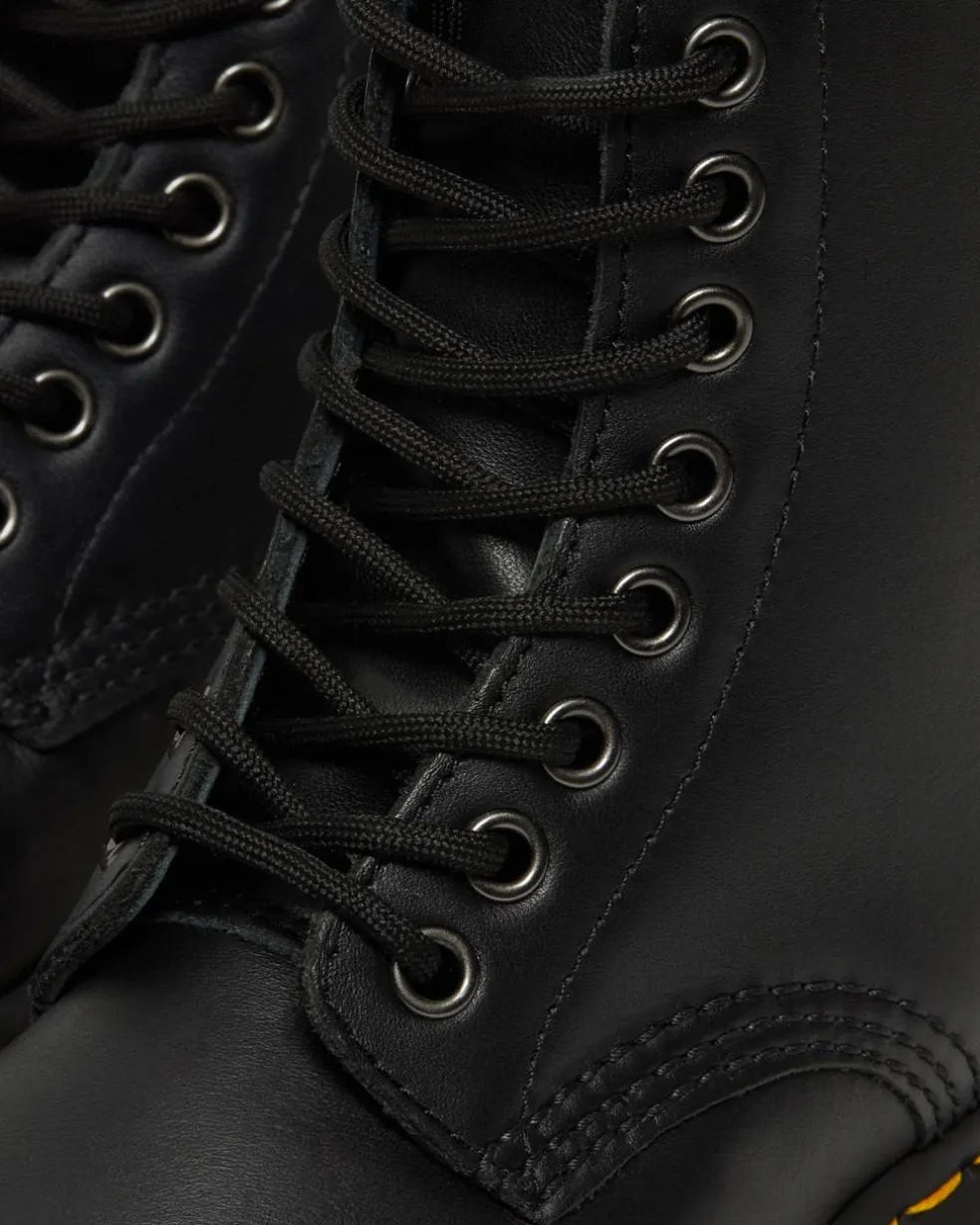 Boots 1460 Pascal en cuir Nappa à fermetures zippées in Noir