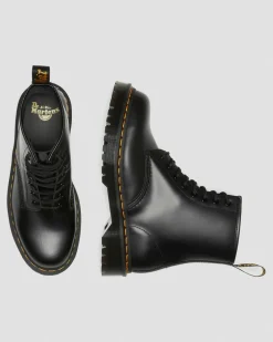 Boots plateformes Bex 1460 en cuir Smooth in Noir