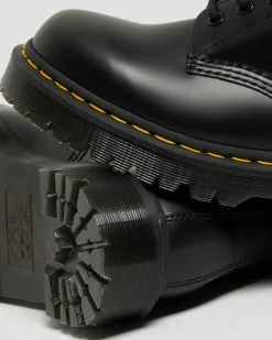 Boots plateformes Bex 1460 en cuir Smooth in Noir