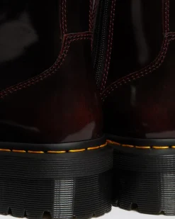 Boots Plateformes Jadon Arcadia in Rouge Cherry Red