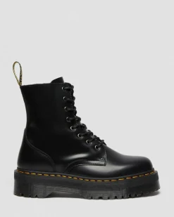 Boots plateformes Jadon en cuir Smooth in Noir