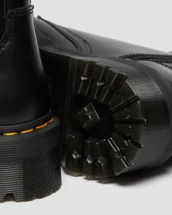 Boots plateformes Jadon en cuir Smooth in Noir