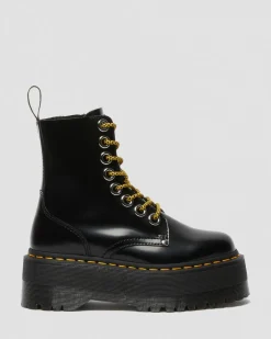 Boots plateformes Jadon Max en cuir Buttero in Noir