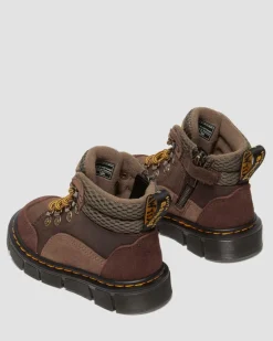 Boots Raffe en daim et cuir pour tout-petit in Marron Foncé