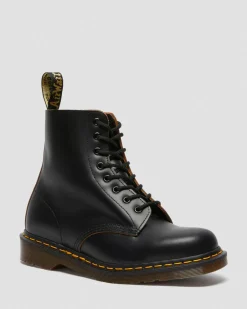 Boots 1460 Vintage en cuir Quilon in Noir