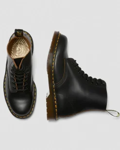 Boots 1460 Vintage en cuir Quilon in Noir