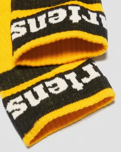 Chaussettes Athletic Logo en coton biologique mélangé in Jaune