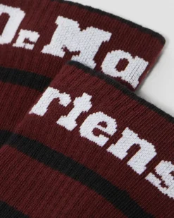 Chaussettes Athletic Logo en coton biologique mélangé in Noir