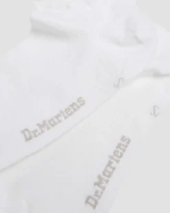 Chaussettes courtes Heart Mesh en coton biologique mélangé in Blanc