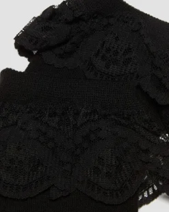 Chaussettes en coton biologique Frill in Noir