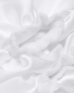Chaussettes Frill en coton biologique mélangé in Blanc