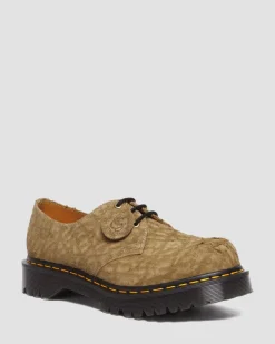 Chaussures 1461 Bex Made in England en daim gaufré in Savannah Tan
