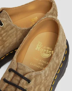 Chaussures 1461 Bex Made in England en daim gaufré in Savannah Tan