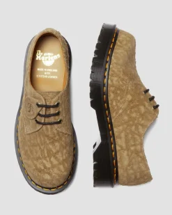 Chaussures 1461 Bex Made in England en daim gaufré in Savannah Tan