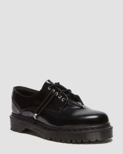 Chaussures Bex Zeffir en cuir à 5 œillets in Noir