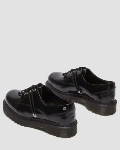 Chaussures Bex Zeffir en cuir à 5 œillets in Noir