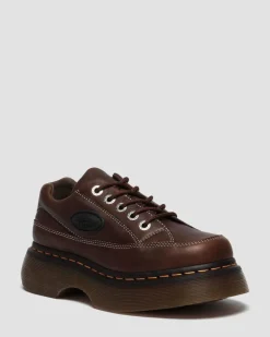 Chaussures Buzz en cuir Grizzly à 5 œillets in Marron Foncé