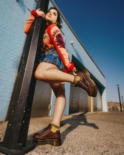 Chaussures Buzz en cuir Grizzly à 5 œillets in Marron Foncé