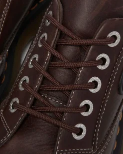 Chaussures Buzz en cuir Grizzly à 5 œillets in Marron Foncé