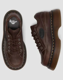 Chaussures Buzz en cuir Grizzly à 5 œillets in Marron Foncé