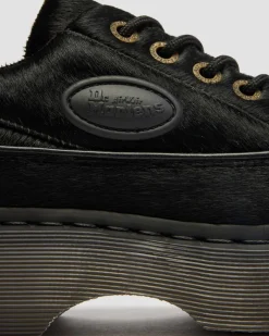 Chaussures Buzz en cuir Hair On à 5 œillets in Noir
