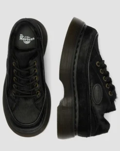 Chaussures Buzz en cuir Hair On à 5 œillets in Noir