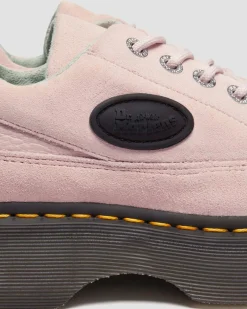 Chaussures Buzz en cuir à 5 œillets in Rose Poudré