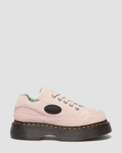 Chaussures Buzz en cuir à 5 œillets in Rose Poudré