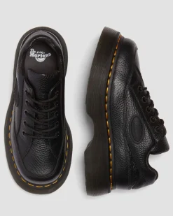 Chaussures Buzz en cuir Milled Nappa à 5 œillets in Noir