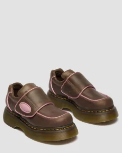 Chaussures Buzz Strap en cuir Wyoming in Marron Foncé