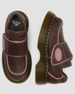 Chaussures Buzz Strap en cuir Wyoming in Marron Foncé