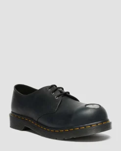 Chaussures 1461 en cuir à bout en métal in Noir