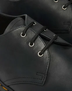 Chaussures 1461 en cuir à bout en métal in Noir