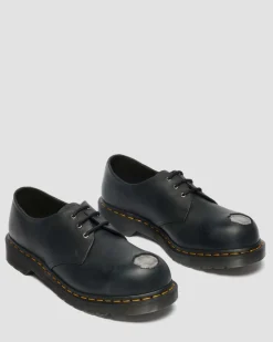 Chaussures 1461 en cuir à bout en métal in Noir