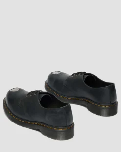 Chaussures 1461 en cuir à bout en métal in Noir