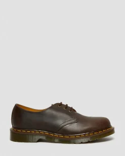 Chaussures 1461 en cuir Crazy Horse in Marron