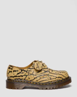 Chaussures 1461 en daim Wild Emboss in Brun Teck Et Noir