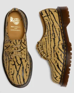 Chaussures 1461 en daim Wild Emboss in Brun Teck Et Noir