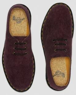 Chaussures 1461 en velours côtelé in Rouge Oxblood