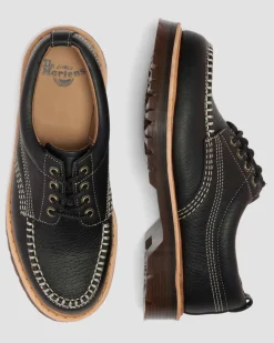 Chaussures Lowell en cuir Wild Grain à bout mocassin in Noir