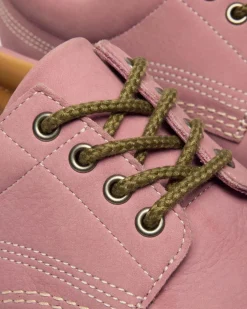 Chaussures Lowell en nubuck à bout mocassin in Rose Poudré