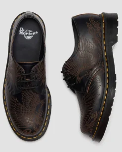 Chaussures 1461 Phoenix en cuir Vintage Smooth in Noir