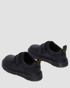 Chaussures Raffe en cuir à brides Junior in Noir