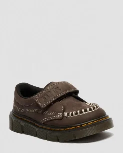 Chaussures Raffe en Tumbled Nubuck à brides pour tout-petit in Marron Foncé