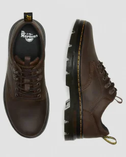 Chaussures utilitaires Reeder en cuir Crazy Horse in Marron Foncé
