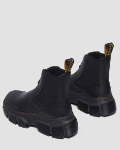 Chelsea boots DMXL en cuir à zip in Noir