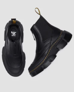 Chelsea boots DMXL en cuir à zip in Noir