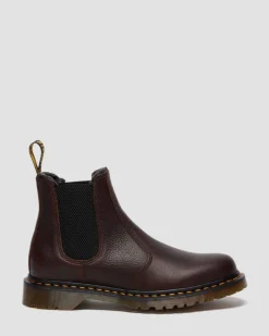 Chelsea boots en cuir Grizzly et fourrure synthétique in Marron Foncé